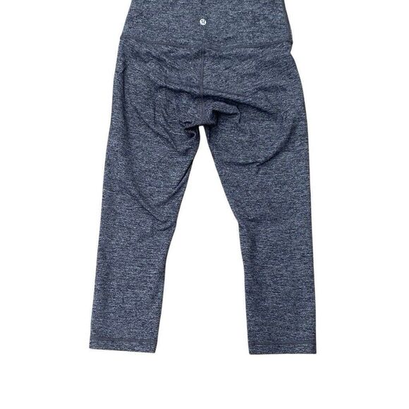 Lululemon Women’s Cropped Capri Leggings Size 8 Dark Heathered Gray Activewear - Picture 2 of 7